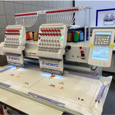 WONYO Black Kong Computerized Embroidery Machine 2 Heads for Baseball Cap and Clothes