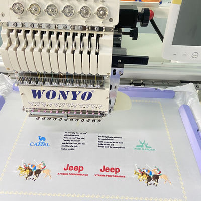 Hot Sale Wonyo Single Head Computerized Jacket Embroidery Machine on Fabrics and Finished Caps