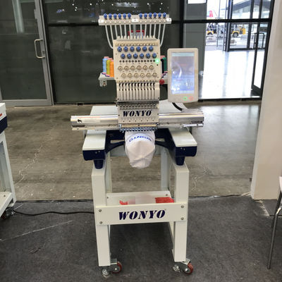 Hot Sale Wonyo Single Head Computerized Jacket Embroidery Machine on Fabrics and Finished Caps