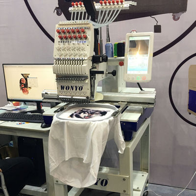 Hot Sale Wonyo Single Head Computerized Jacket Embroidery Machine on Fabrics and Finished Caps