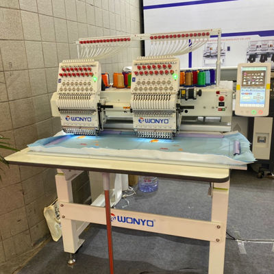 WONYO Black Kong Computerized Embroidery Machine 2 Heads for Baseball Cap and Clothes