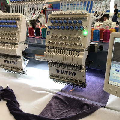 WONYO Black Kong Computerized Embroidery Machine 2 Heads for Baseball Cap and Clothes