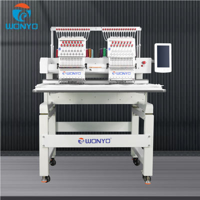 WONYO Black Kong Computerized Embroidery Machine 2 Heads for Baseball Cap and Clothes