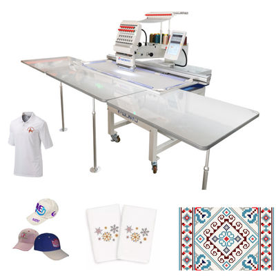 High-Precision 3-in-1 Single Head Computerized Cross Stitch Embroidery Machine (500-1200 MM Working Area)