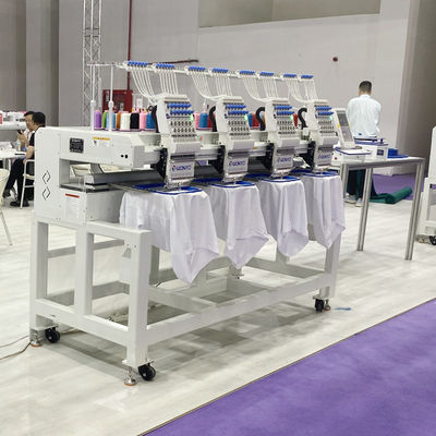 Industrial 3Head Computerized and Magnetic Embroidery Machine for Caps and T Shirts; Bags