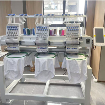 Wonyo High-Speed 3-Head Computerized 3D Letters Embroidery Machine with 9-12-15Needles