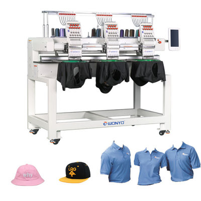 Wonyo High-Speed 3-Head Computerized 3D Letters Embroidery Machine with 9-12-15Needles