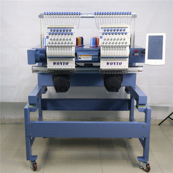 WONYO 2 Head Computerized Apparel Textile Cap Flat Embroidery Machine