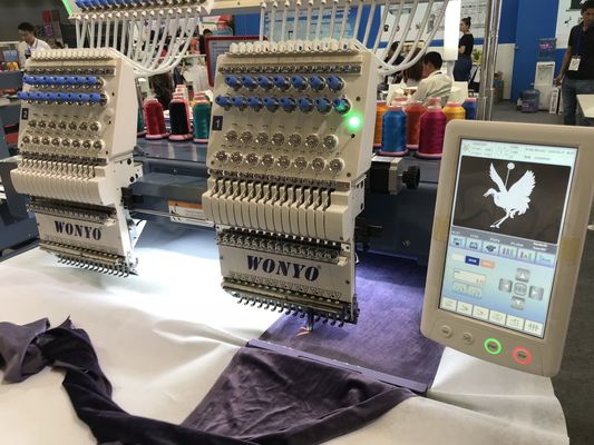 WONYO 2 Head Computer Monogram Cap T-shirt Flat Embroidery Machine Price for Nigeria