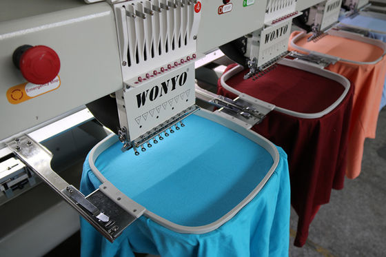 Computer 8 Head Wonyo WY1208C Commercial Embroidery Machine