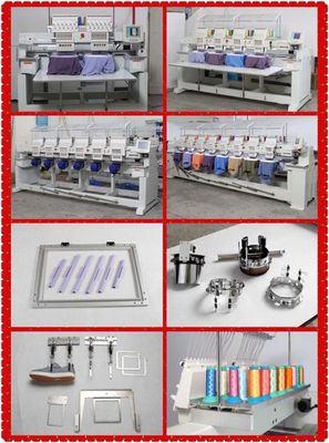 Computer 8 Head Wonyo WY1208C Commercial Embroidery Machine