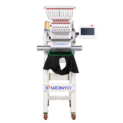 WYQ1501 Home-use Single Head Programmable and Computerized Embroidery Machine on Caps and Shirts 200-300 mm