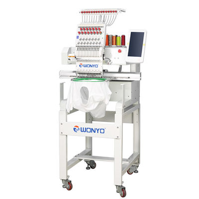WYQ1501 Home-use Single Head Programmable and Computerized Embroidery Machine on Caps and Shirts 200-300 mm