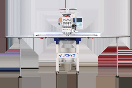 For WONYO New Single Head Flat Embroidery Machine Computerized Cording Chenille Embroidery for Home Use featuring Motor Bearing