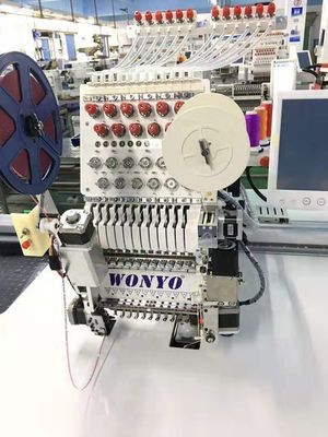 For WONYO New Single Head Flat Embroidery Machine Computerized Cording Chenille Embroidery for Home Use featuring Motor Bearing