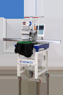 For WONYO New Single Head Flat Embroidery Machine Computerized Cording Chenille Embroidery for Home Use featuring Motor Bearing