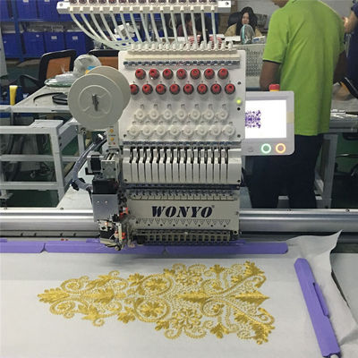 WONYO Single Head Flat  Embroidery Machine with Cording Embroidery for Sale