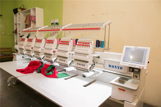 6 Head Computerized Same Feiya Embroidery Machine Price for Tshirt Hat Flat Embroidery
